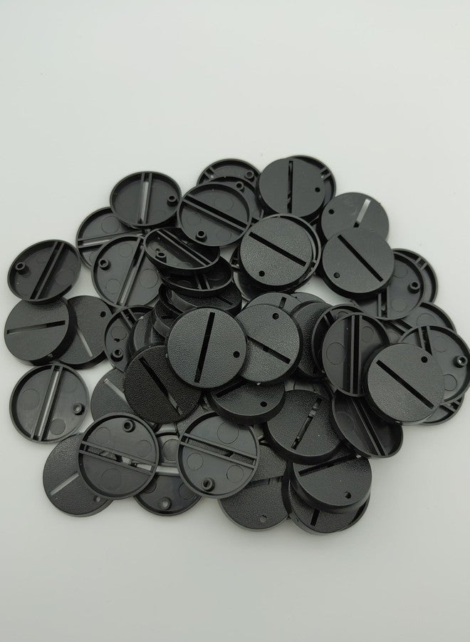 War Base West Lot of 60 32mm Round Slot Bases for Warhammer 40k + AoS Games Workshop Wargame Bitz - Image 2